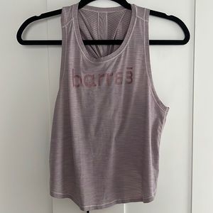 Barre3 x Lululemon Crossback Cropped Tank